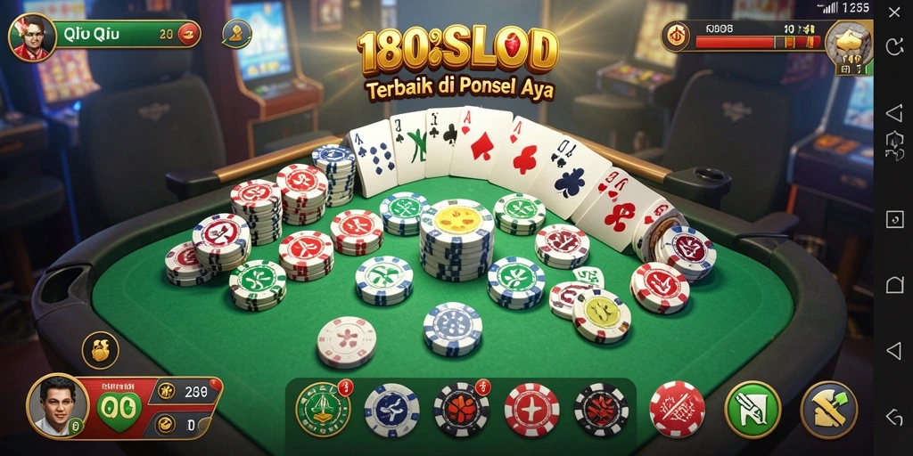 Tampilan gameplay seru dalam 180SLOT QiuQiu.