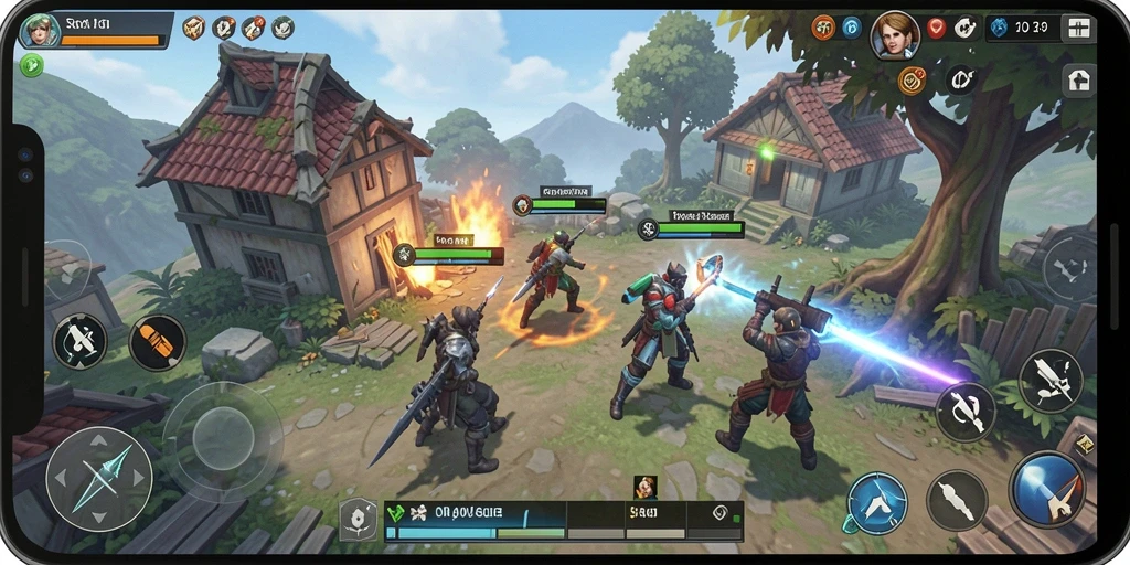 Gameplay seru dan menantang dalam 5RT yang penuh dengan strategi.
