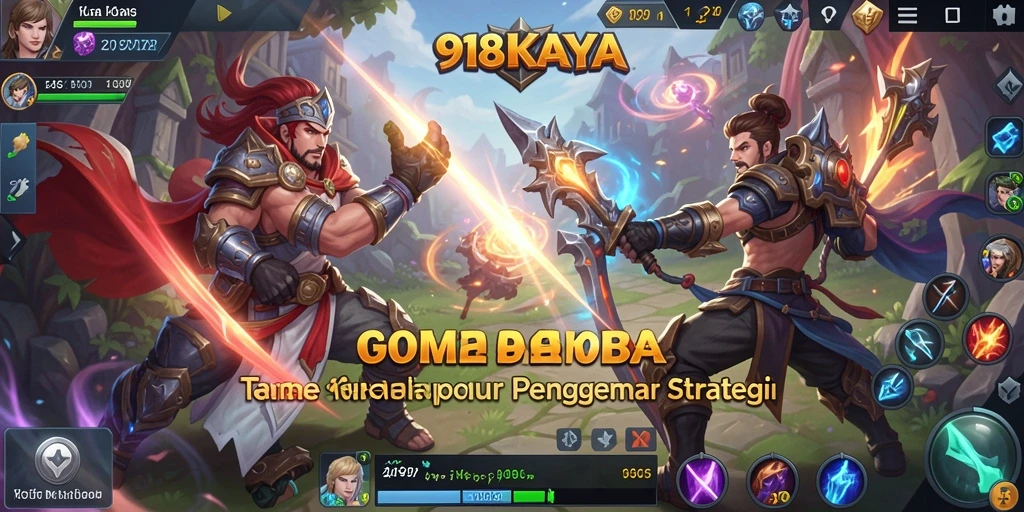 Menampilkan gameplay MOBA yang seru dan strategis dalam 918KAYA.