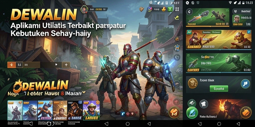 Screenshot utama DEWALIN menunjukkan antarmuka pengguna yang intuitif.