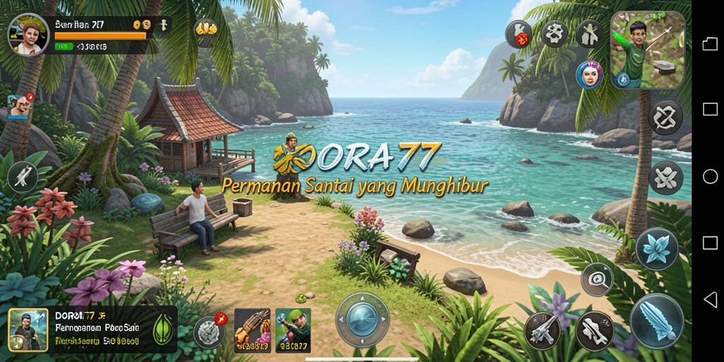 Tampilan gameplay DORA77 yang seru dan penuh warna.