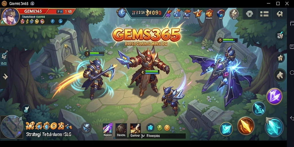Tampilan gameplay yang menarik di GEMS365 dengan aksi strategi.