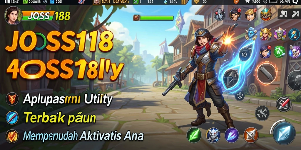 Tampilan utama aplikasi JOSS188 dengan berbagai fitur Utility.