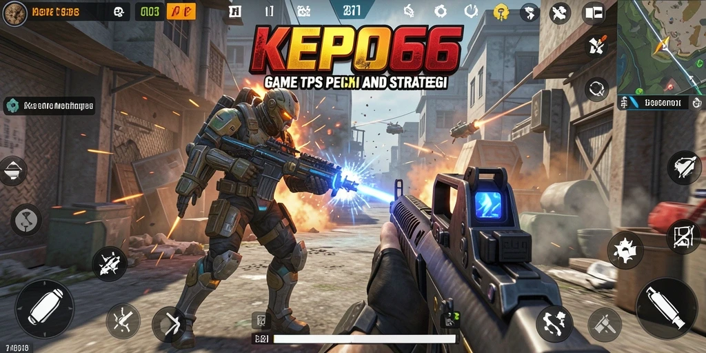 Tampilan menegangkan dari gameplay <strong>KEPO66</strong> dalam pertempuran TPS.