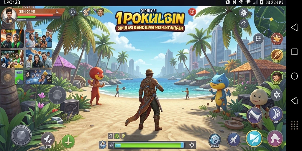 Tampilan gameplay LPO138 yang mendalamin simulasi kehidupan sehari-hari.