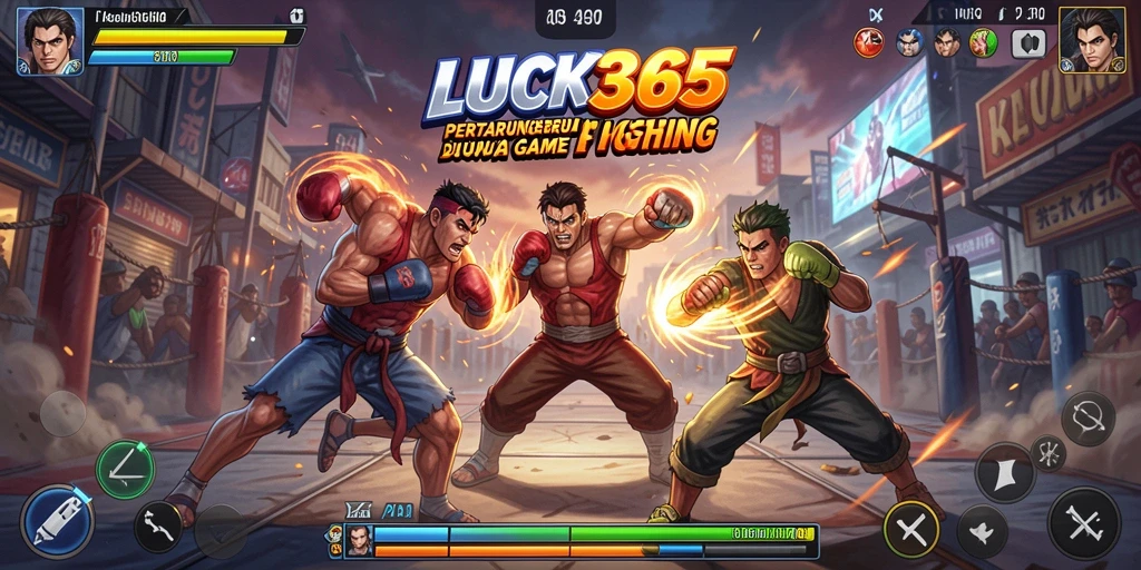 Tangkapan layar utama LUCK365 dengan aksi pertarungan mendebarkan.