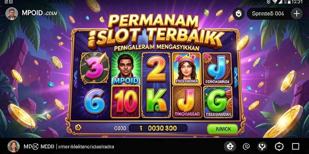Screenshot utama MPOID menampilkan gameplay Slot yang menarik dan penuh warna.