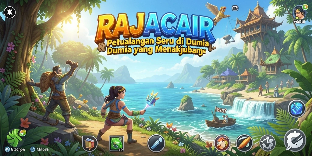 Tampilan gameplay RAJACAIR yang mendebarkan dan penuh petualangan.
