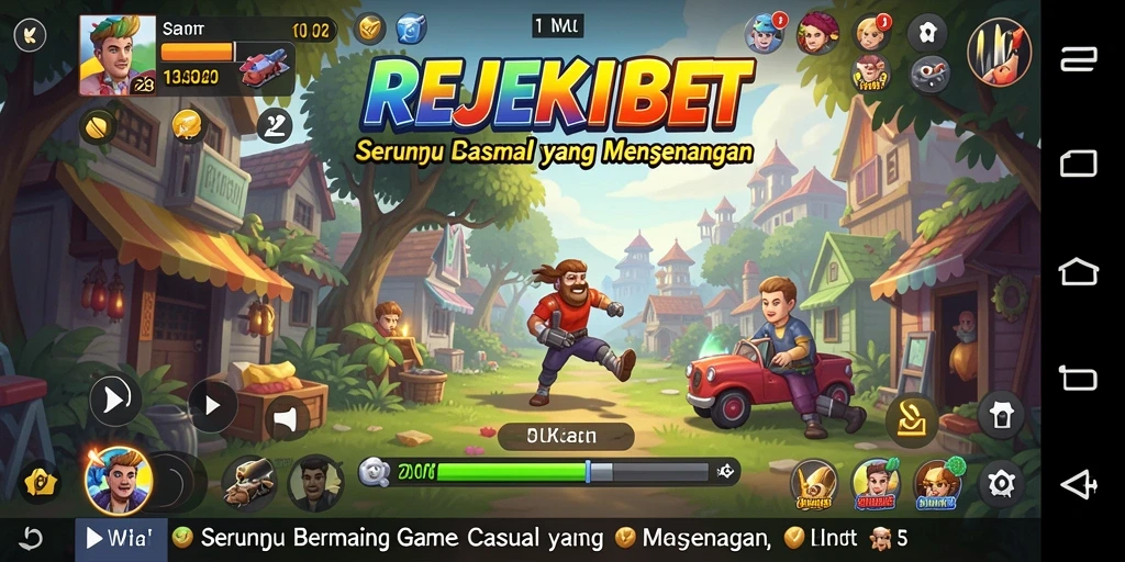 Tangkapan layar menunjukkan gameplay seru dari REJEKIBET.