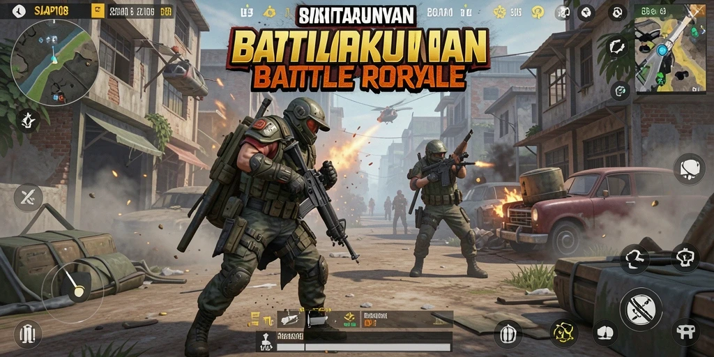 Gameplay seru dan intens dalam SIAP108 Battle Royale.