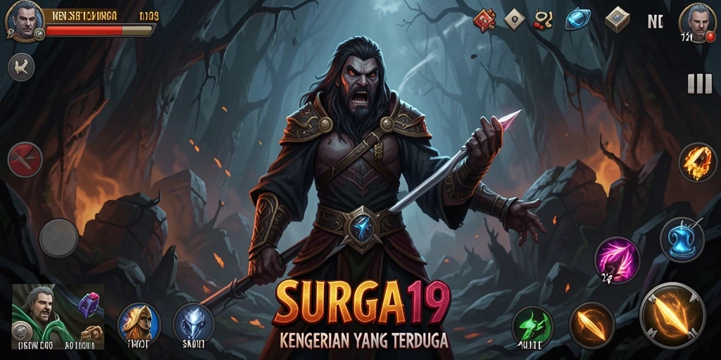 Gameplay SURGA19 yang menakutkan dengan suasana mencekam.