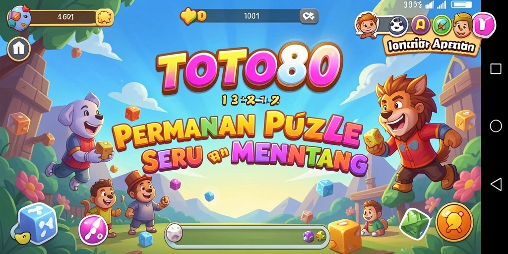 Screenshot gameplay TOTO80 menampilkan teka-teki yang menarik dan menantang.