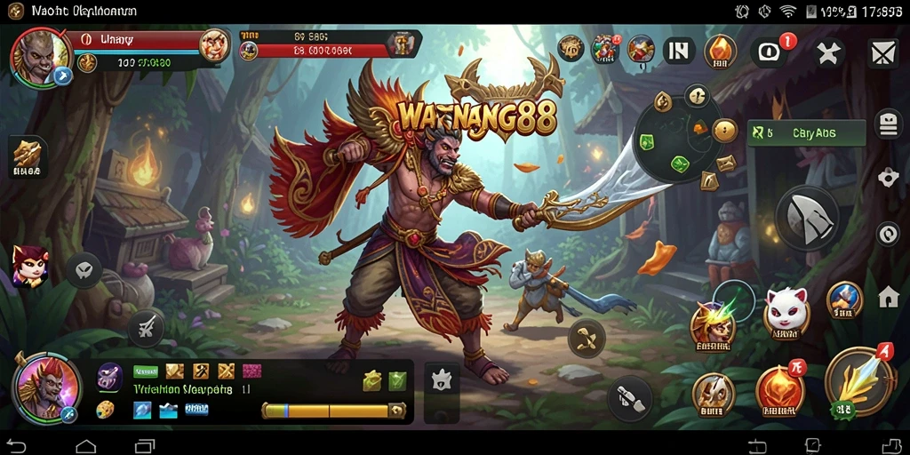 Tampilan antarmuka aplikasi WAYANG88 yang sederhana dan intuitif.