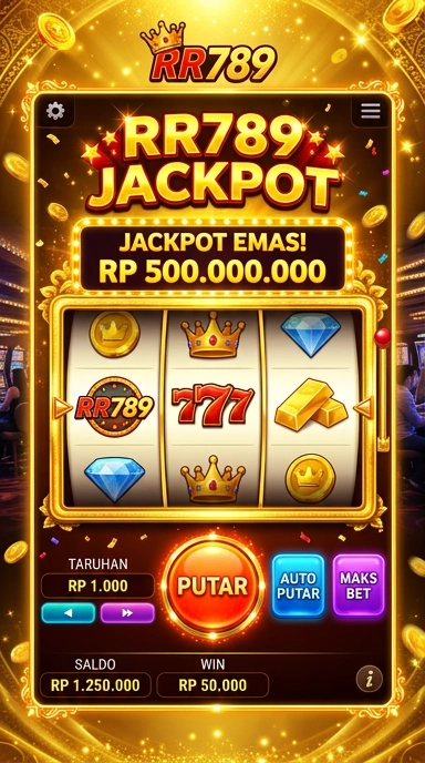 Antarmuka pengguna aplikasi rr789 yang sederhana dan intuitif.